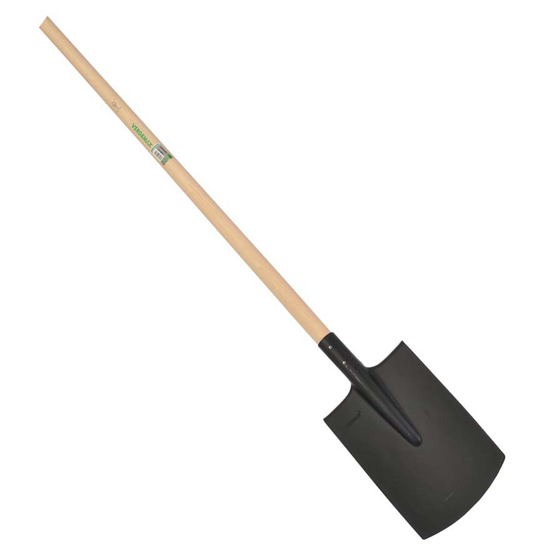 Verdemax square spade 29x21cm wooden handle 130cm, , medium-null
