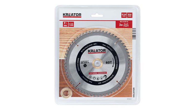Kreator saw blade wood 190mm60t, , medium-null