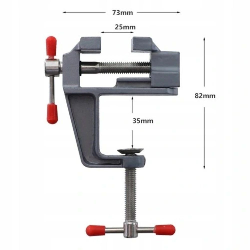 Product image: Kraft&dele μέγγενη πάγκου με σφιγκτήρα 35 mm, , medium-null