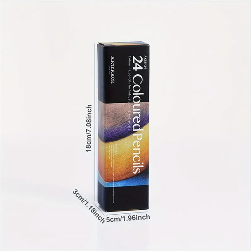 24 coloured pencils-null