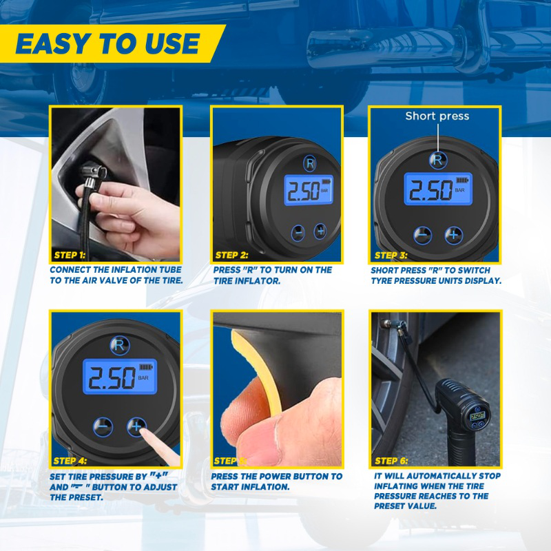 Goodyear ασυρματη αντλια αερα βαριας χρησης 50w, , medium image number null
