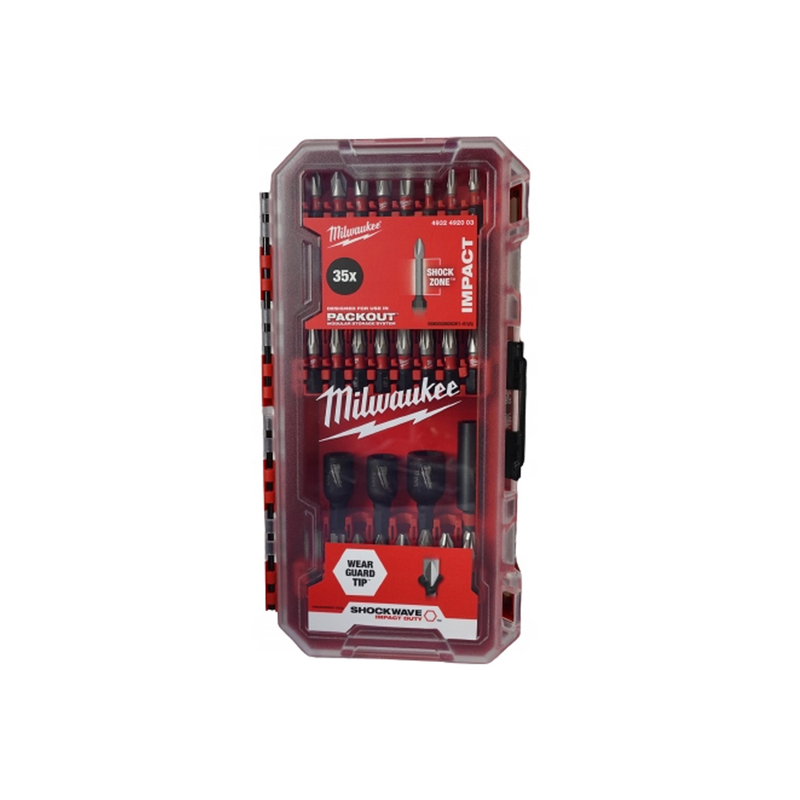 Milwaukee shockwave bits set in box of 35 pcs image number null