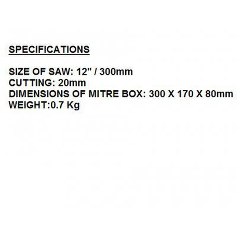 Product image: Total πριόνι ξύλου με φαλτσοκούτι 30cm tht59126, , medium-null
