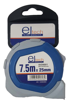 Eltech measuring tape 7,5mx25mm
