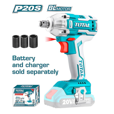 Total μπουλονόκλειδο 20v με υποδοχή 1/2″ solo, , medium