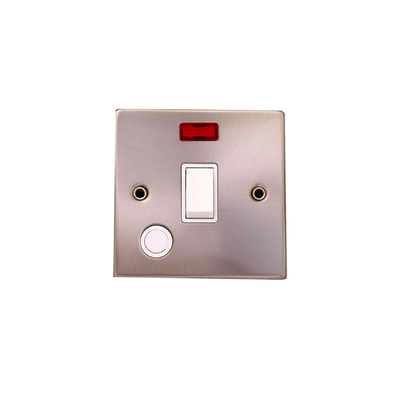 Wall switch 20a dp white gang switch with lamp