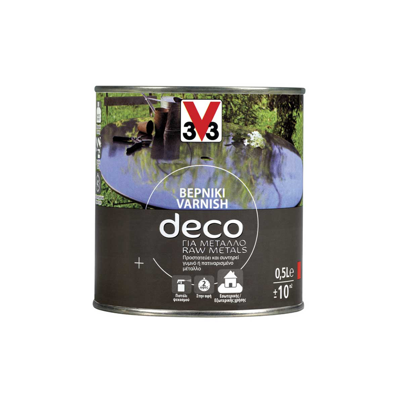 V33 varnish deco raw metals 500ml, , medium image number null