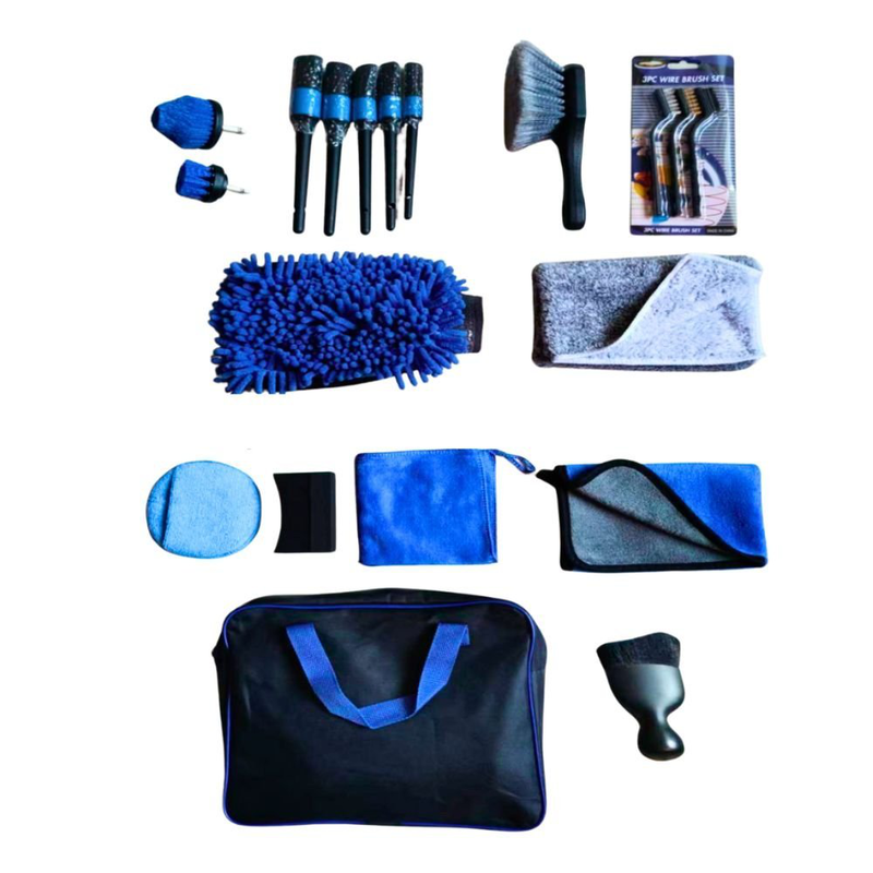 Product image: Σετ καθαρισμού όλων των εφαρμογών (19 τμχ) ιδανικό για αυτοκίνητα, ηλιακά πάνελ, μοτοσυκλέτες και σκάφη, , medium-null