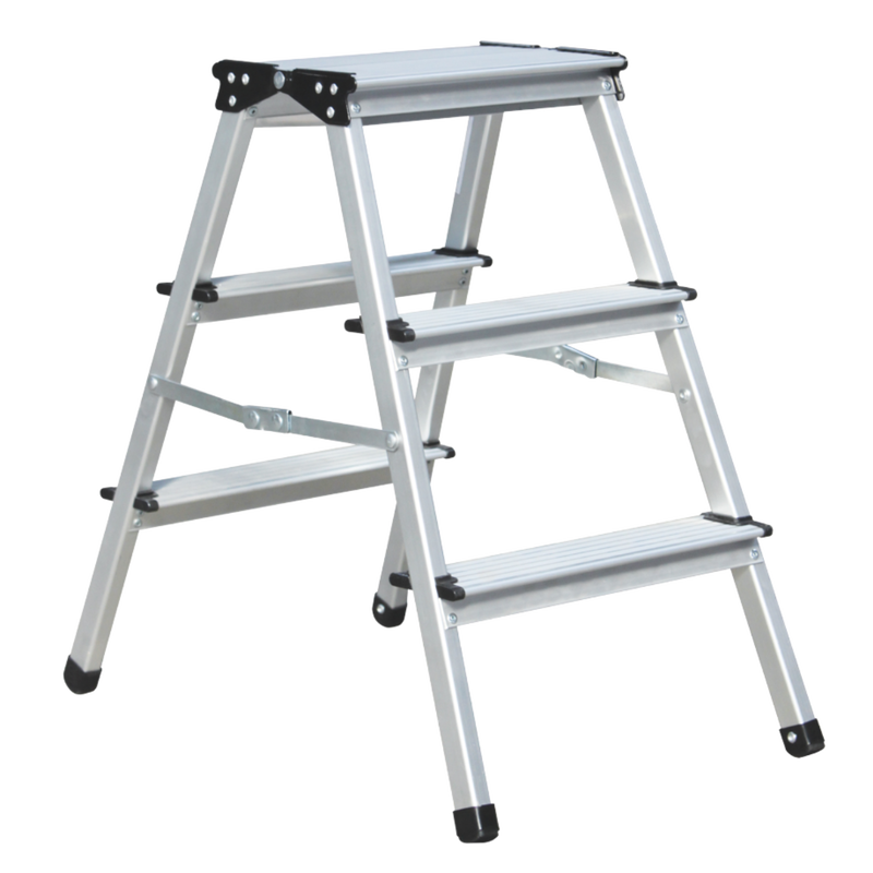 Kaokey 3-step aluminum ladder, , medium-null