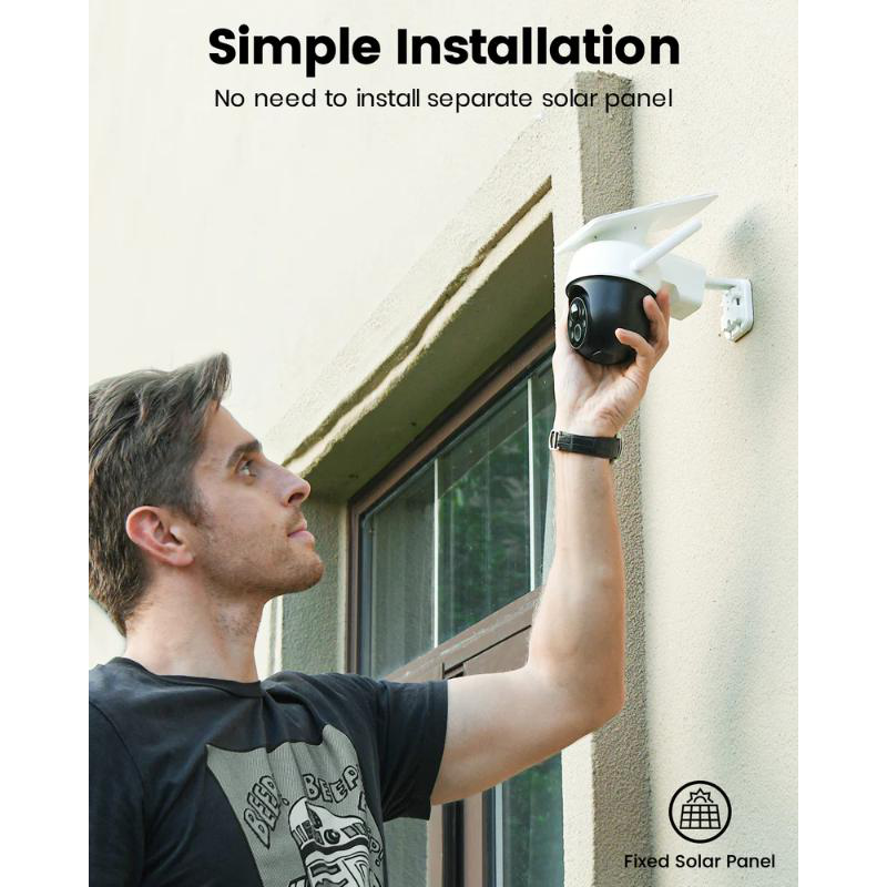 Aosu outdoor surveillance solar camera 2k, , medium image number null