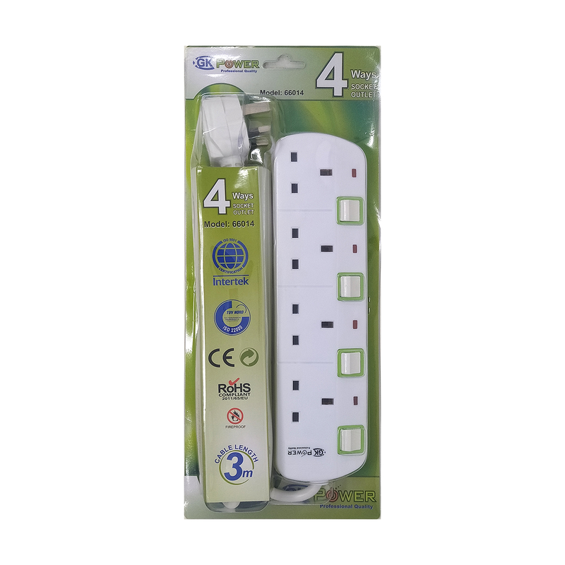 Πολύμπριζο 4 θέσεων uk 3m image number null