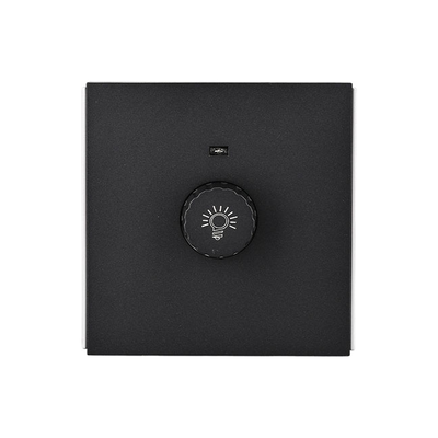 Powerlink accessories 1-gang dimmer switch max. Load 500w black matte, , medium
