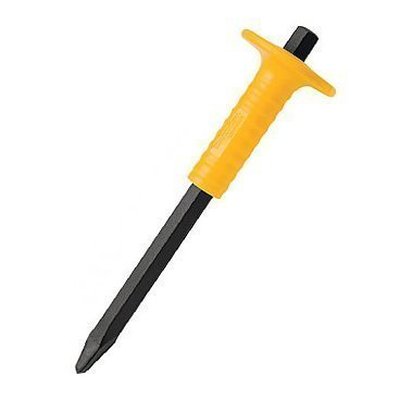 Stone pointed chisel with grip inches:10”, , medium