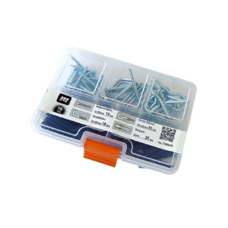 Product image: Νοβοπανοβιδες - στραβοβιδες - γαντζοι - βυσματα σετ 70tmx, , medium-null
