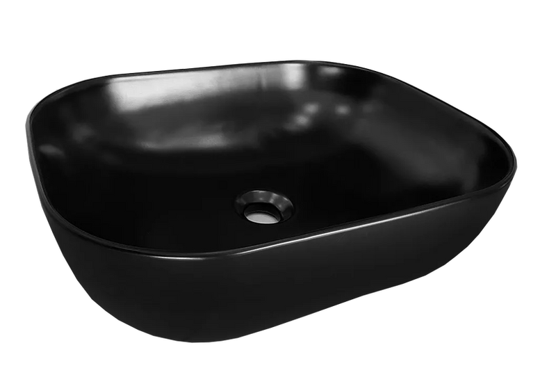 Product image: Lea black matte art basin 505x405x135mm, , medium-null