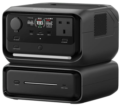 Ecoflow river 3 max 572wh 600w with 3 uk plugs 100w USB-c (plus + eb300), , medium