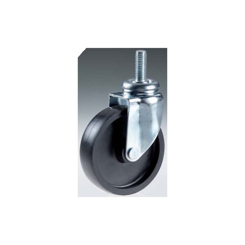 Wheel with screw df 30mm pvc black-null