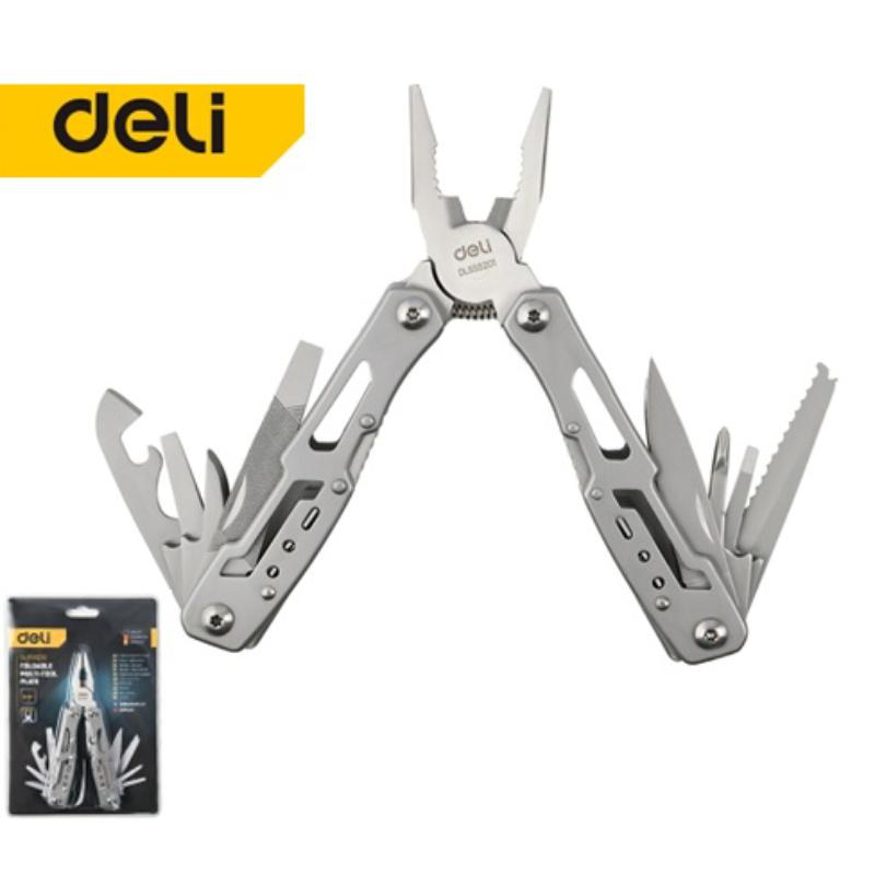Deli tools 13in1 multi-tool plier stainless steel, , medium-null