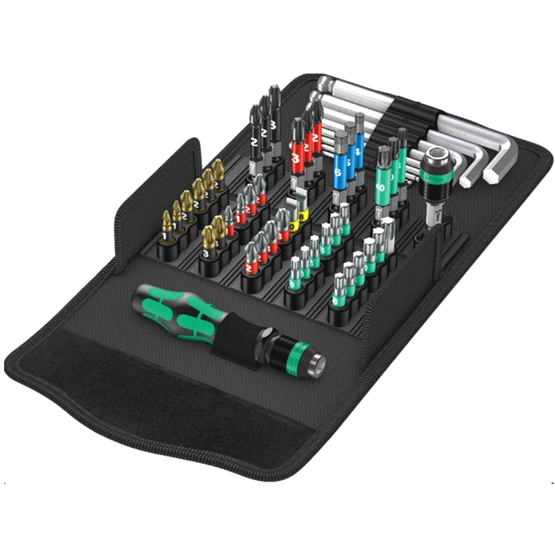 Wera tools screwdriver with bit set 52 pieces-null