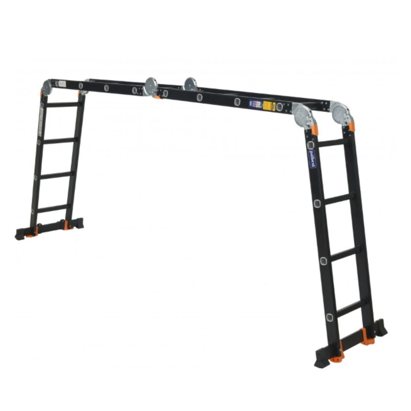 Product image: Palbest πολυμορφική σκάλα αλουμινίου 4×4 με ενισχυμένες κλειδώσεις και φαρδιά σκαλοπάτια & μέγιστη αντοχή 150kg, , medium-null