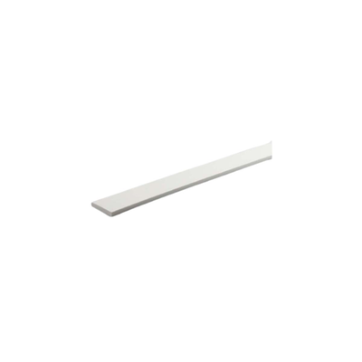 Flat profile pvc 1000x19x3mm white