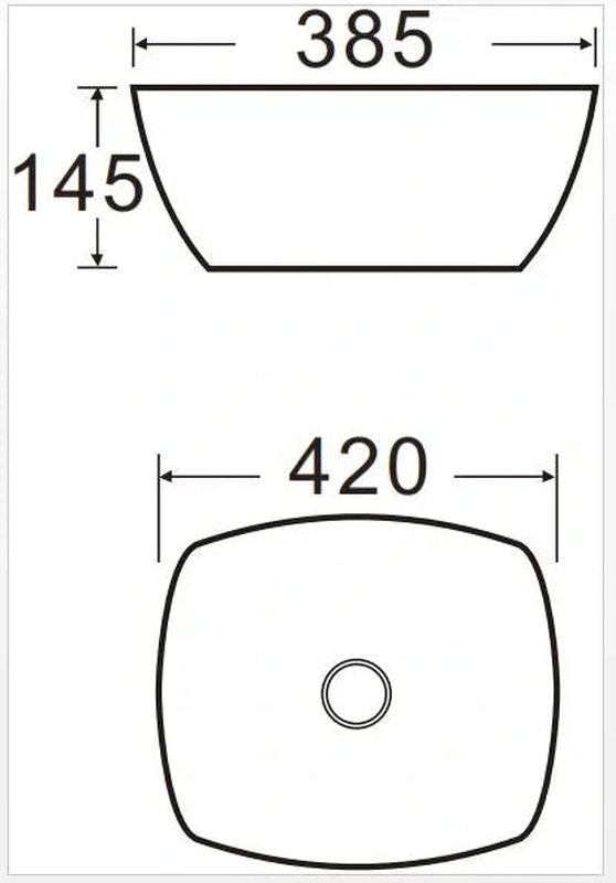 Art basin 420x385x145mm, , medium image number null