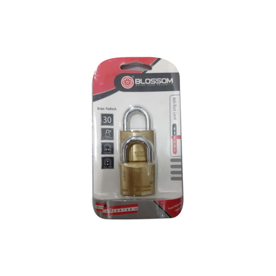 Blossom padlock 30x2 ka 2pcs, , medium
