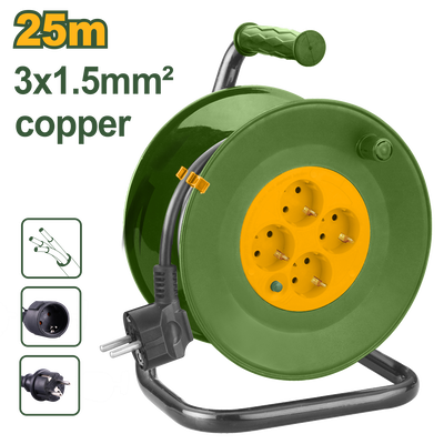 Extension reel 25m jadever, , medium