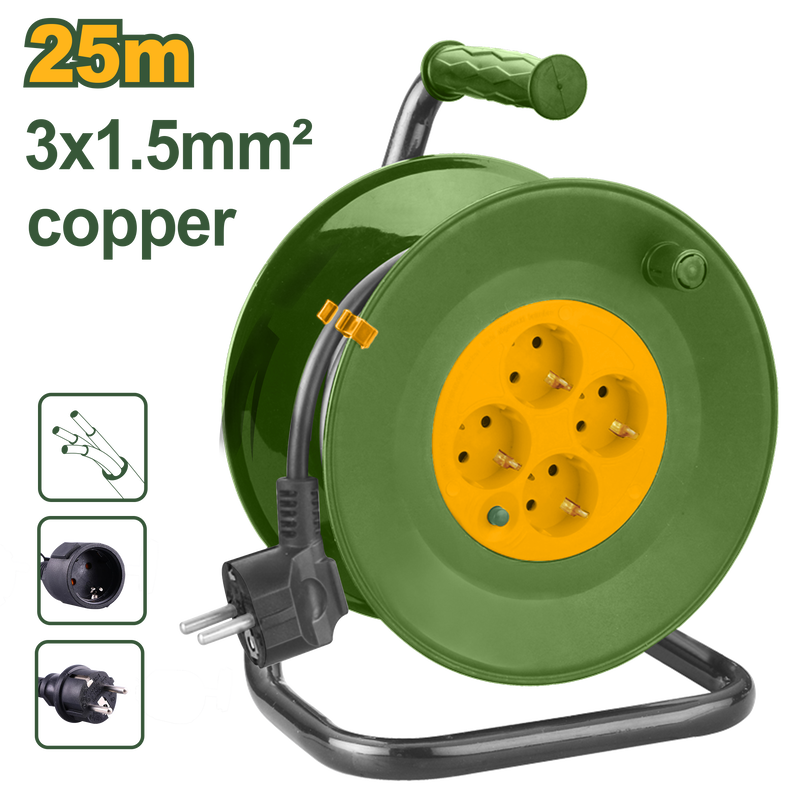Extension reel 25m jadever, , medium-null