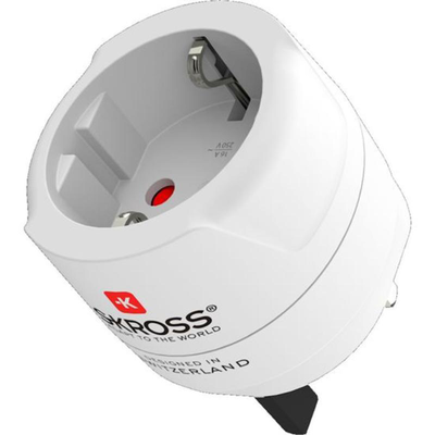 Skross uk travel adapter - white