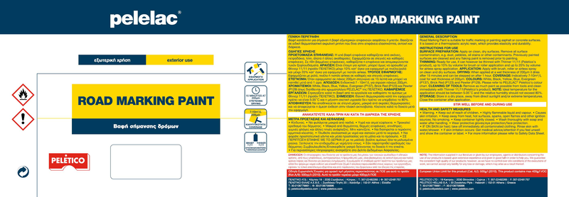 Pelelac® road marking paint black p133 4l, , medium image number null
