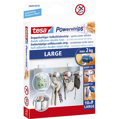 Tesa 10 τμχ powerstrips ανταλλακτικα αγκιστρα