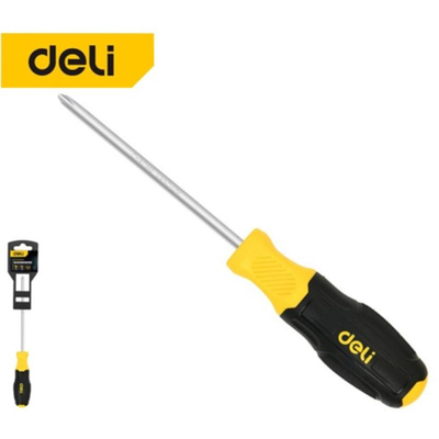 Deli tools  screwdriver cr-v ph 2 125mm, , medium