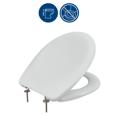 Bemis catina  duro ultra-fix&reg; toilet seat - white, , medium