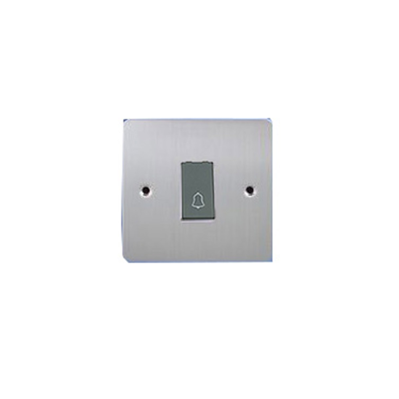 Product image: Wall buzzer switch  silver with a black gang switch-null