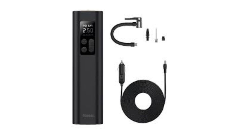 Baseus super mini inflator pump smart and fast, , medium-null