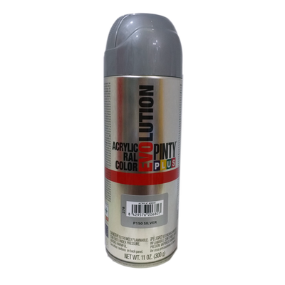 Acrylic paint spray silver p150 400ml evolution