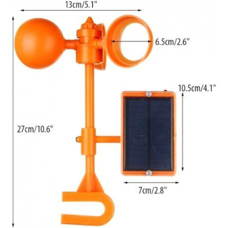 Product image: Ηλιακό απωθητικό για πουλιά και παράσιτα με κίνησή και ήχο, , medium-null