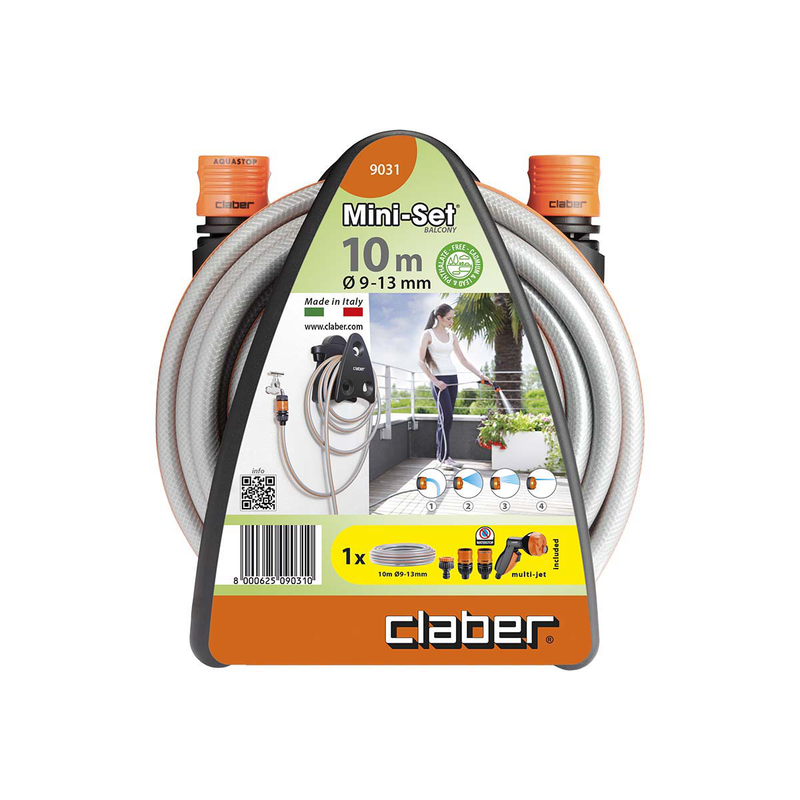 Claber 9031 mini set καρουλι ποτισματος με λαστιχο 10m image number null