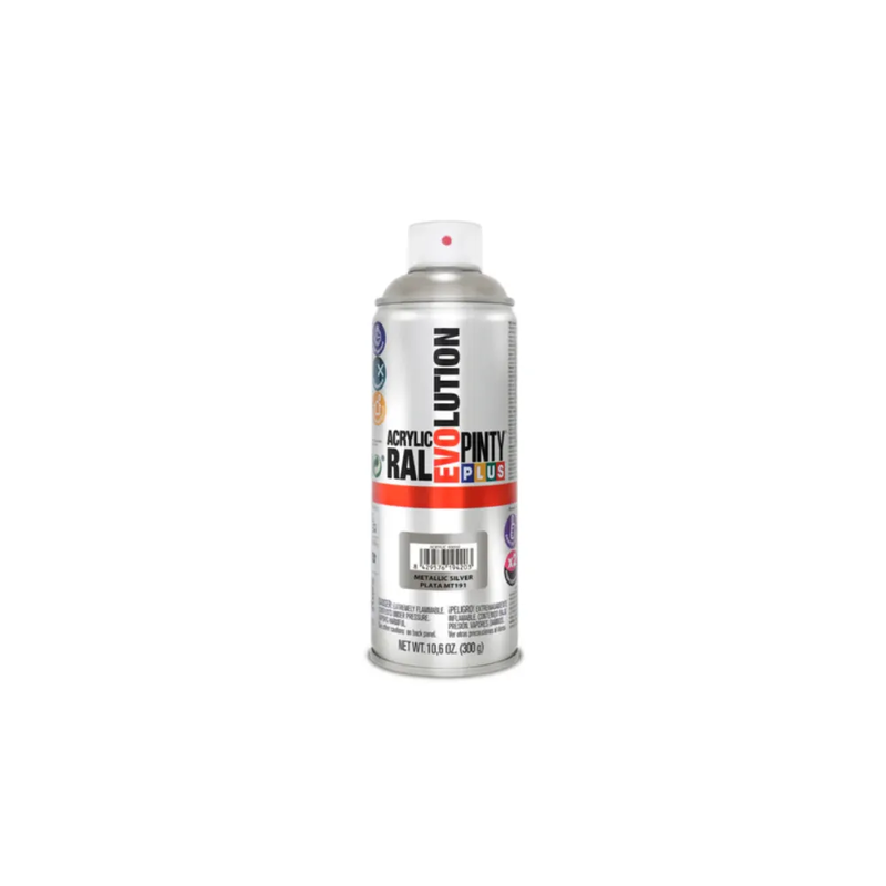 Product image: Acrylic paint spray metallic silver mt191 400ml pinty plus, , medium-null