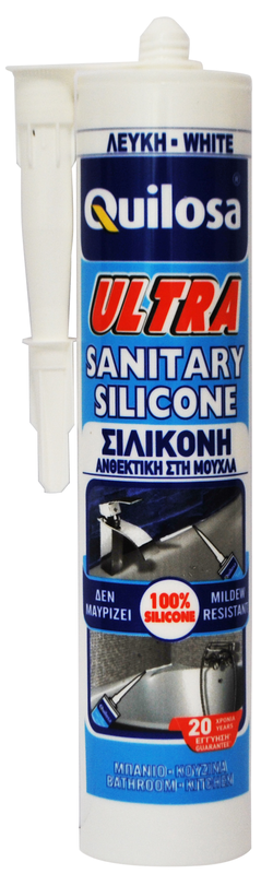Quilosa mould resistand sanitary silicone for kitchen and bathroom white 280ml-null