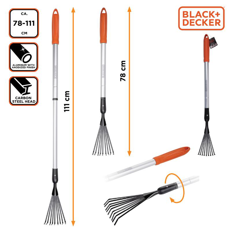 Black & decker τσουγκρανα αλουμινιου επεκτασης, , medium image number null