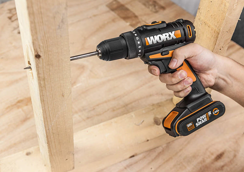 Worx wx101.9 cordless power share drill and driver 30cm solo 20v, , medium-null