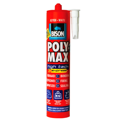 Bison poly max white hi tack express 300ml