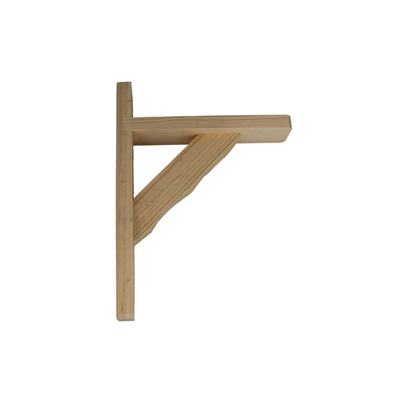 Shelf corner mod. 18 280x230mm pine, Πευκος, medium
