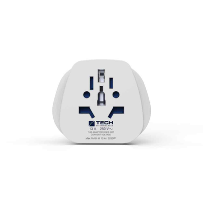 Travel blue adaptor world to uk/cy