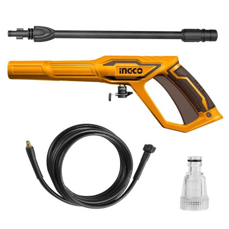 Ingco πλυστικό μηχάνημα υψηλής πίεσης 1600w με αυτόματη διακοπή & πιστόλι ψεκασμού, , medium-null