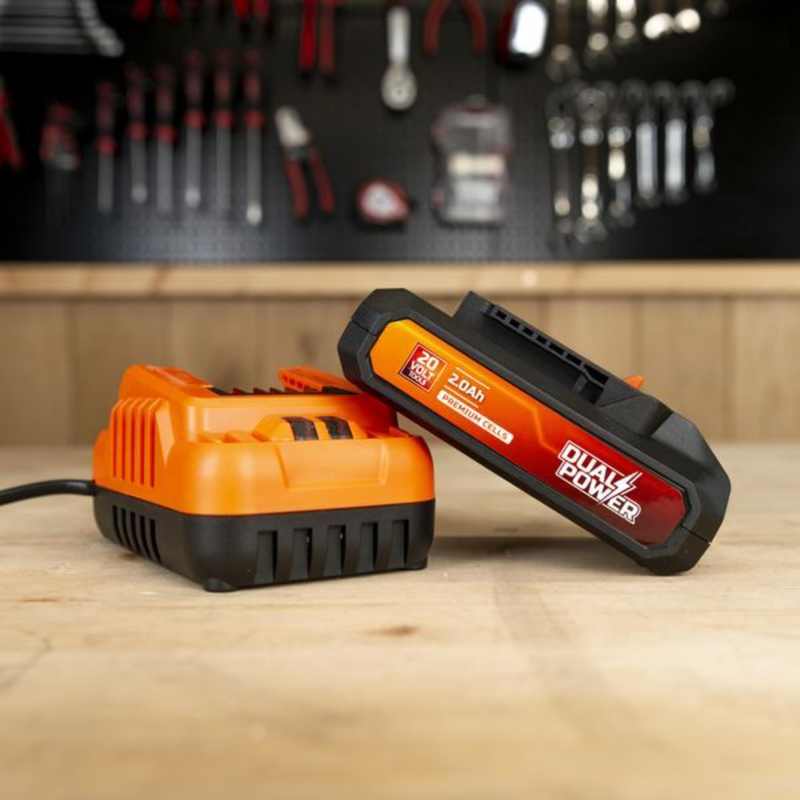 Powerplus 20v battery set 2ah, , medium-null