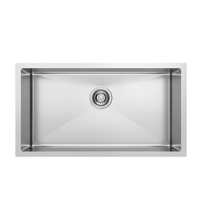 Brushed gunmetal black undermount kitchen sink 60x45x22cm