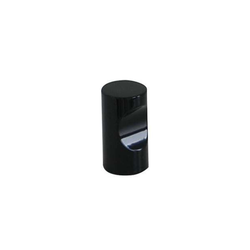 Furniture knob b beauty &oslash;12x22mm metallic black mat-null